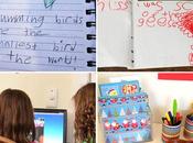 Ayudando niños aprender escribir actividades para escriban