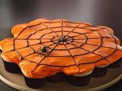 Forme telaraña cupcakes