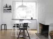 Comedor blanco negro