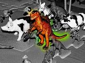 Dinosaurio radioactivo: Retojuguetes