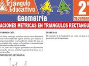Relaciones Métricas Triángulos Rectángulos para Segundo Secundaria