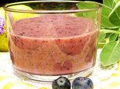 Batido smoothie pera arándanos
