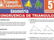 Congruencia Triángulos Ejercicios para Quinto Secundaria