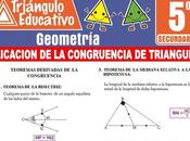 Aplicación Congruencia Triángulos para Quinto Secundaria