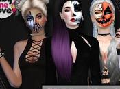 Sims Makeup: GML's Half face Halloween Face Paint