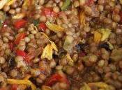 Lentejas setas verduras