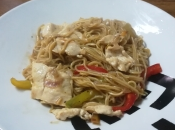 Fideos chinos pollo