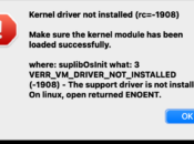 Solucionar problema VirtualBox: Kernel Driver Installed (rc=-1908)