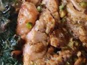 Salmon dukkah pistachos zumo citricos