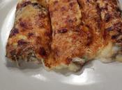 Canelones berenjena jamon asado