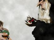 Aquí tienes comida, bruja Tiempo atrás... aceptes regalos desconocidos"- #retohalloween