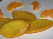 Cascaras naranjas confitadas