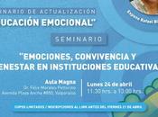 Invitación Seminario: Emociones, convivencia bienestar instituciones educativas, Rafael Bisquerra.