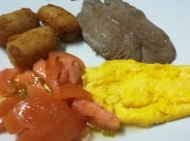 Plato combinado filete ternera