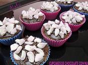 Cupcakes chocolate nubes