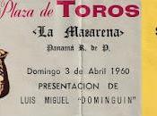 Tesoros Pasado: Boleto 1960 Plaza Toros Macarena Luis Miguel "Dominguin"