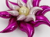 elegante flor globos curva