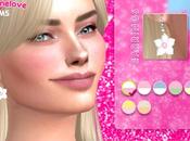 Sims Accessory: Barbie movie flower earrings women