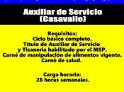 Auxiliar Servicio(Casavalle)