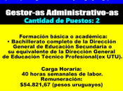 Gestor-as Administrativo-as (Artigas Treinta Tres)