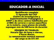 Educador-a inicial