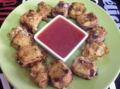 Buñuelos queso mermelada tomate