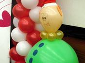 decoración navideña globos