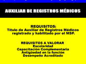 Auxiliar registros médicos