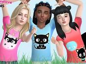 Sims Clothing: Chococat T-shirts girls Updated 2023
