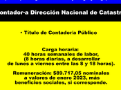 Contador-a Dirección Nacional Catastro