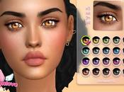 Sims colors: Ariana's Honey eyes E09, contact lenses
