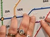 Novedades metro Barcelona: mapa táctil para invidentes línea usada