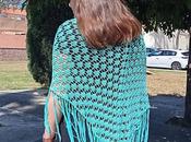 Colección chéster, chal verde agua