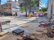 Este lunes corta tráfico plaza General Prim Guadalajara obras zona