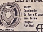 Llantas EMACA acero cromado desplazadas 1971
