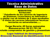 Técnico Administrativo Base Datos