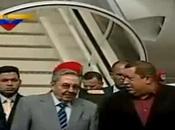 Raúl Castro Caracas recibido Chávez video]