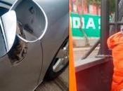 Detienen hombre mazo mano dañar autos Españita