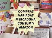 Compras variadas Mercadona, Consum Amazon (belleza, maquillaje, aromaterapia oposiciones)