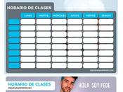 Â¡GRATIS! Horarios Clases FEDE VIGEVANI para imprimir