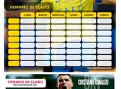 Â¡GRATIS! Horarios Clases CRISTIANO RONALDO (CR7) para imprimir