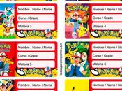 [+10] Etiquetas escolares POKÃMON GRATIS para editar imprimir!