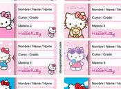 [+10] Etiquetas escolares HELLO KITTY GRATIS para editar imprimir!