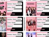 [+10] Etiquetas escolares BLACK PINK GRATIS para editar imprimir!