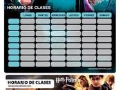 Â¡GRATIS! Horarios Clases HARRY POTTER para imprimir