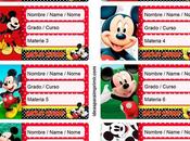 [+10] Etiquetas escolares MICKEY MOUSE (GRATIS) para editar imprimir!