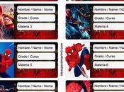 [+10] Etiquetas escolares SPIDERMAN HOMBRE ARAÃA (GRATIS) para editar imprimir!