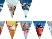 Aviones Disney Banderines para imprimir gratis