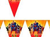 Superheroes Banderines para imprimir gratis