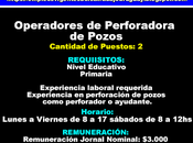 Operadores Perforadora Pozos